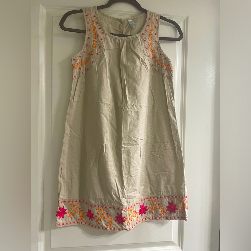 Calypso St Barth X Target girls Cotton Embroidered Sleeveless Dress Size 10/12